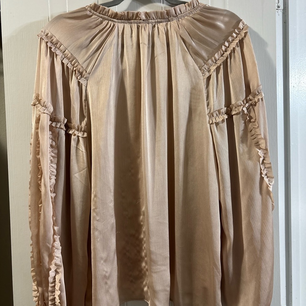 Chelsea & Violet Blush Ruffle Blouse - Picture 3 of 3